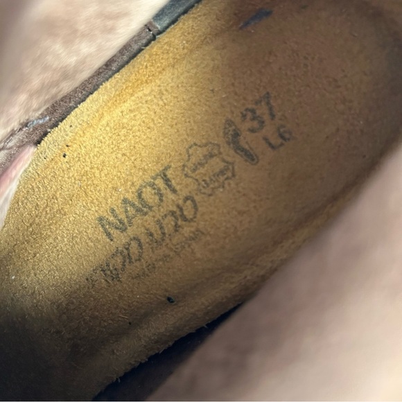 Naot Brown Leather Ankle Boots Classic Design 37 - Picture 10 of 10